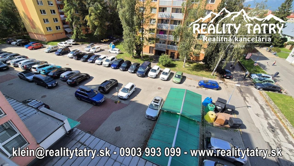 Slnečný 3 izbový byt s terasou a garážou v Poprade bytový dom JAVOR - TOP STAV a LOKALITA !!!