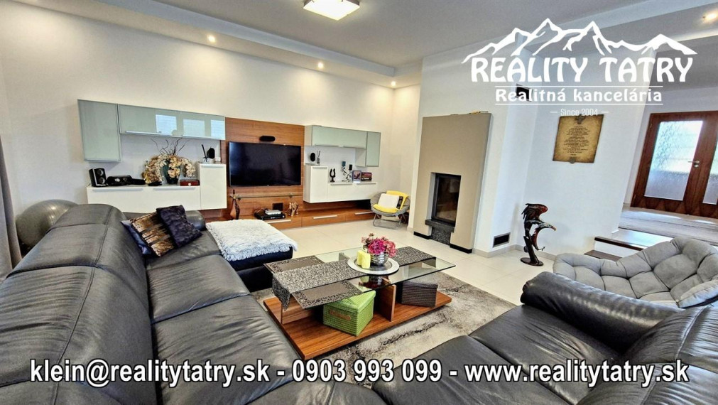 EXKLUZÍVNY Rodinný dom s nádherným výhľadom vo Veľkej Lomnici v 100% TOP STAVE - ODPORÚČAME aj pre náročného klienta !!!