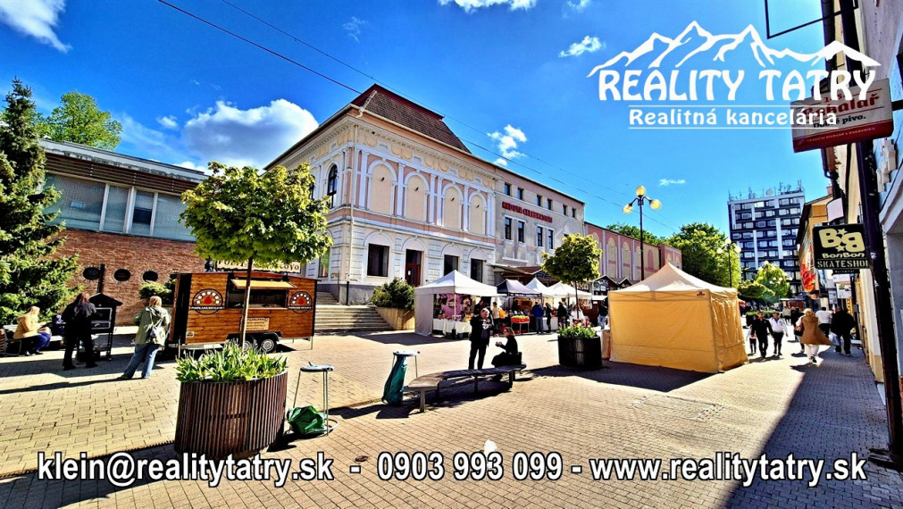 Reštaurácia REDUTA - Jedinečná investičná príležitosť v srdci Popradu - TOP PONUKA, TOP LOKALITA - ODPORÚČAME !!!