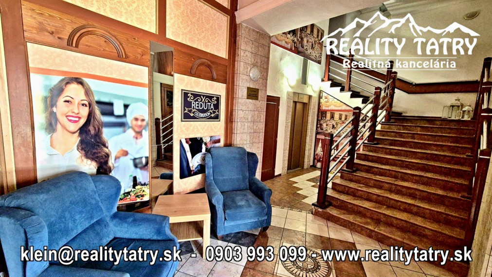 Reštaurácia REDUTA - Jedinečná investičná príležitosť v srdci Popradu - TOP PONUKA, TOP LOKALITA - ODPORÚČAME !!!