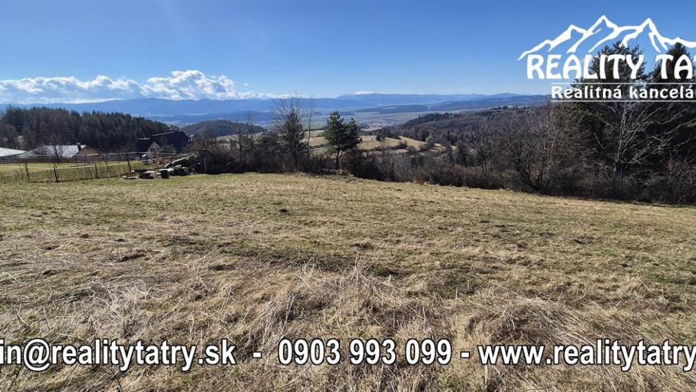 Nádherný stavebný pozemok - TOP VÝHĽAD - Uloža / LEVOČA -  ODPORÚČAME !!!