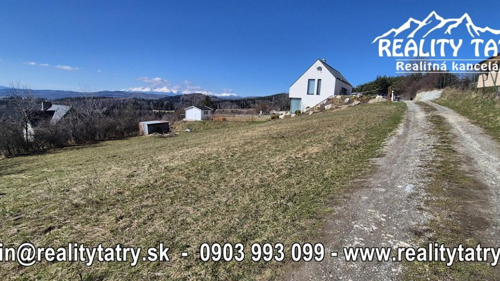 Nádherný stavebný pozemok - TOP VÝHĽAD - Uloža / LEVOČA -  ODPORÚČAME !!!