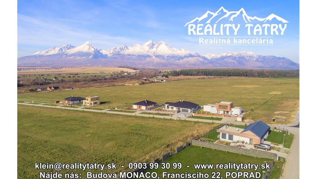 AKCIOVÁ CENA !!! - Stavebné pozemky v Top lokalite s kompletnými IS a kompletnou infraštruktúrou vo Veľkej Lomnici !!!