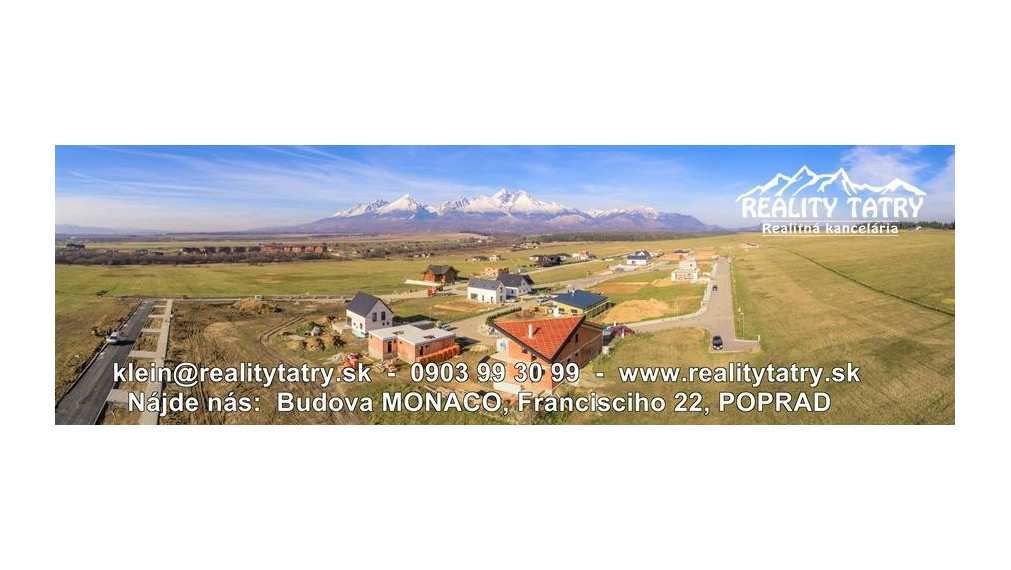 AKCIOVÁ CENA !!! - Stavebné pozemky v Top lokalite s kompletnými IS a kompletnou infraštruktúrou vo Veľkej Lomnici !!!