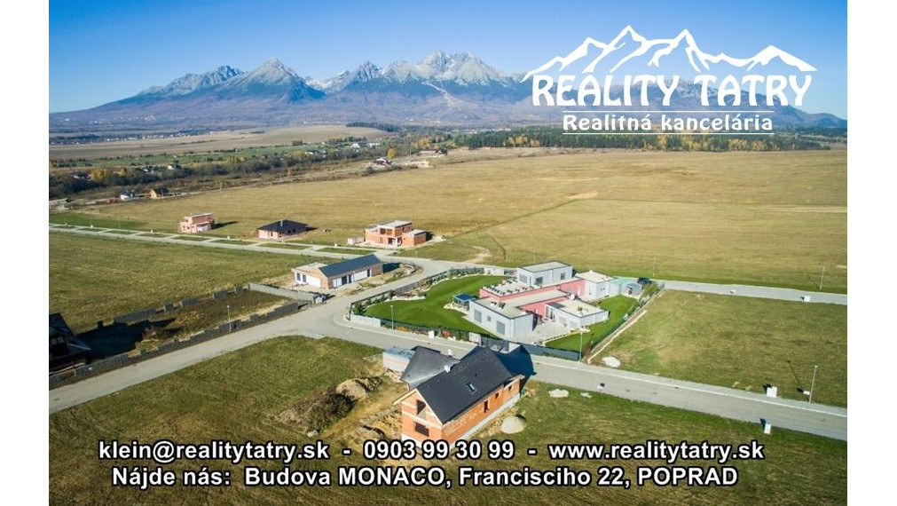 AKCIOVÁ CENA !!! - Stavebné pozemky v Top lokalite s kompletnými IS a kompletnou infraštruktúrou vo Veľkej Lomnici !!!