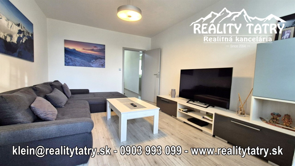 Byt 2 izbový s loggiou Vysoké Tatry - Dolný Smokovec TOP STAV, ODPORÚČAME !!!
