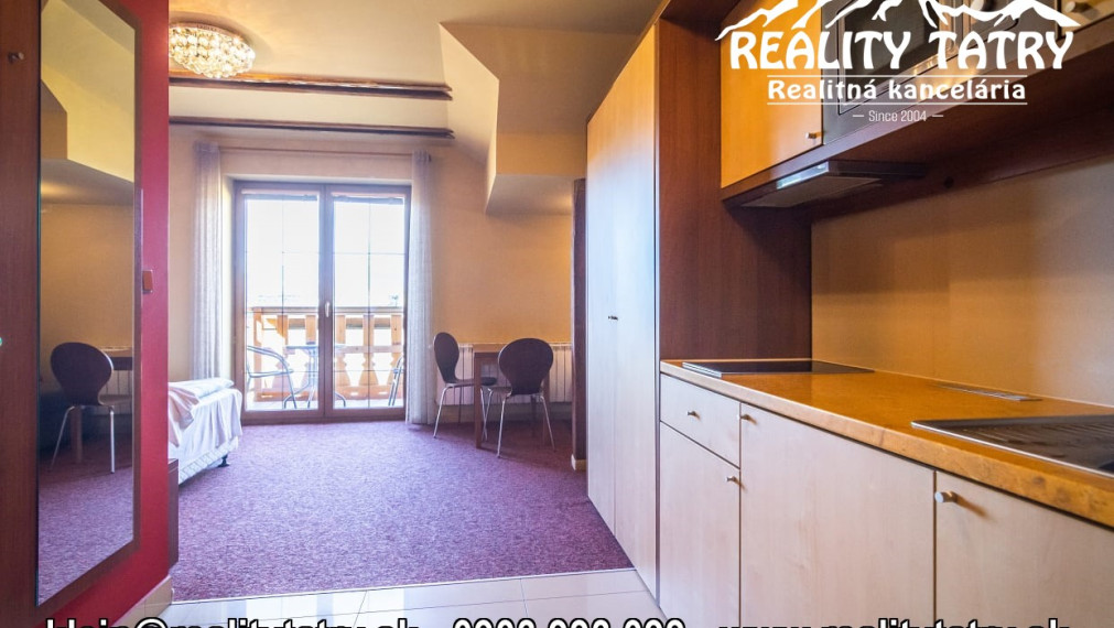 Byt 1 izbový s balkónom vo Veľkej Lomnici - TOP VÝHĽAD, ODPORÚČAME !!!