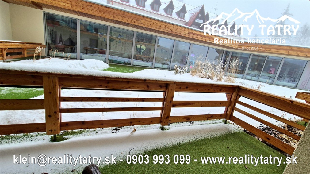 Apartmán s terasou v Starom Smokovci HREBIENOK Rezort I. - TOP KVALITA A STAV - ODPORÚČAME !!!