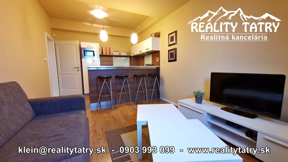 Apartmánový 2 izbový byt 46 m2 s parkovacím miestom vo Veľkej Lomnici - ODPORÚČAME !!!