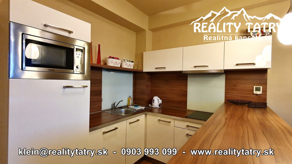 Apartmánový 2 izbový byt 46 m2 s parkovacím miestom vo Veľkej Lomnici - ODPORÚČAME !!!
