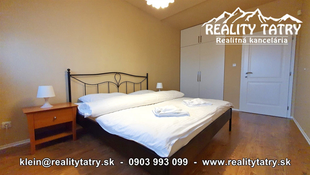Apartmánový 2 izbový byt 46 m2 s parkovacím miestom vo Veľkej Lomnici - ODPORÚČAME !!!