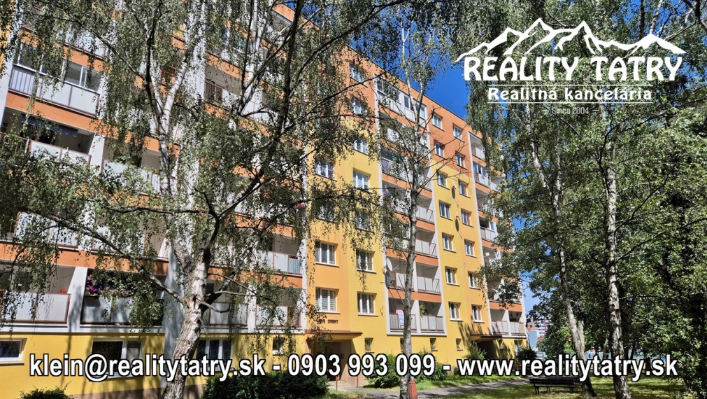 Byt 2 izbový s loggiou v Poprade, sídl. Západ - Zariadený