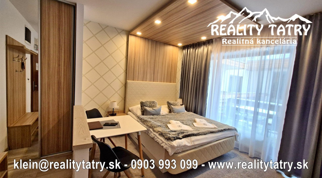 Apartmán s terasou v Starom Smokovci HREBIENOK Rezort I. - TOP KVALITA A STAV - ODPORÚČAME !!!