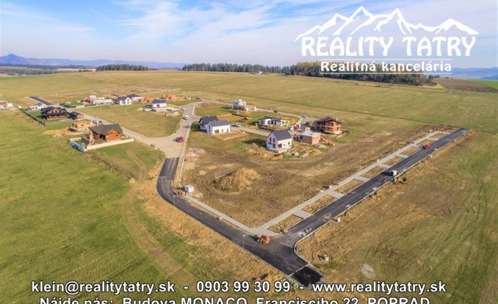 Stavebné pozemky v Top lokalite s kompletnými IS a kompletnou infraštruktúrou vo Veľkej Lomnici !!! - fotografia 6