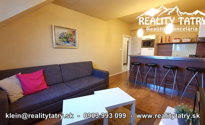 Apartmánový byt 46 m2 s parkovacím miestom vo Veľkej Lomnici - fotografia 8